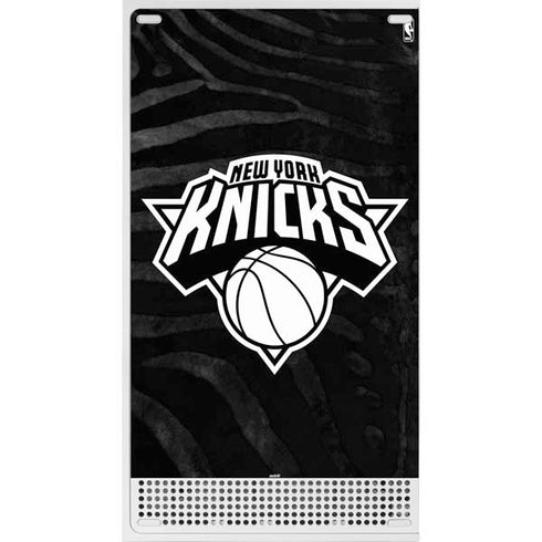 NBA New York Knicks Black Animal Print Xbox Series S Console Skin